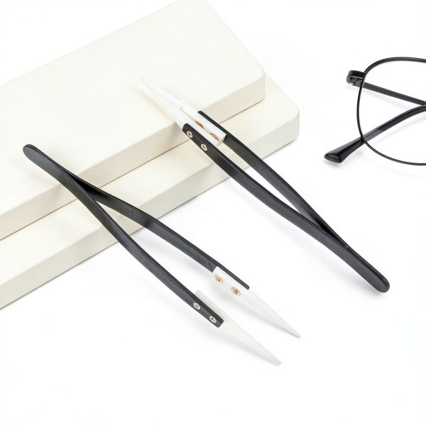 Mozeat Lens Ceramic Tweezers Stainless Steel Electronics-5