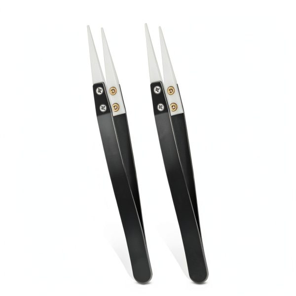 Mozeat Lens Ceramic Tweezers Stainless Steel Electronics-2