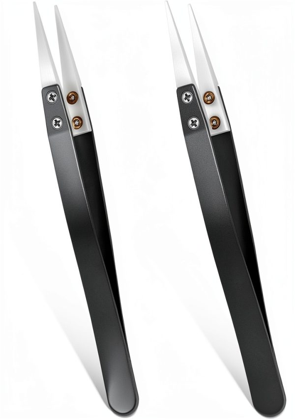 Mozeat Lens Ceramic Tweezers Stainless Steel Electronics-0