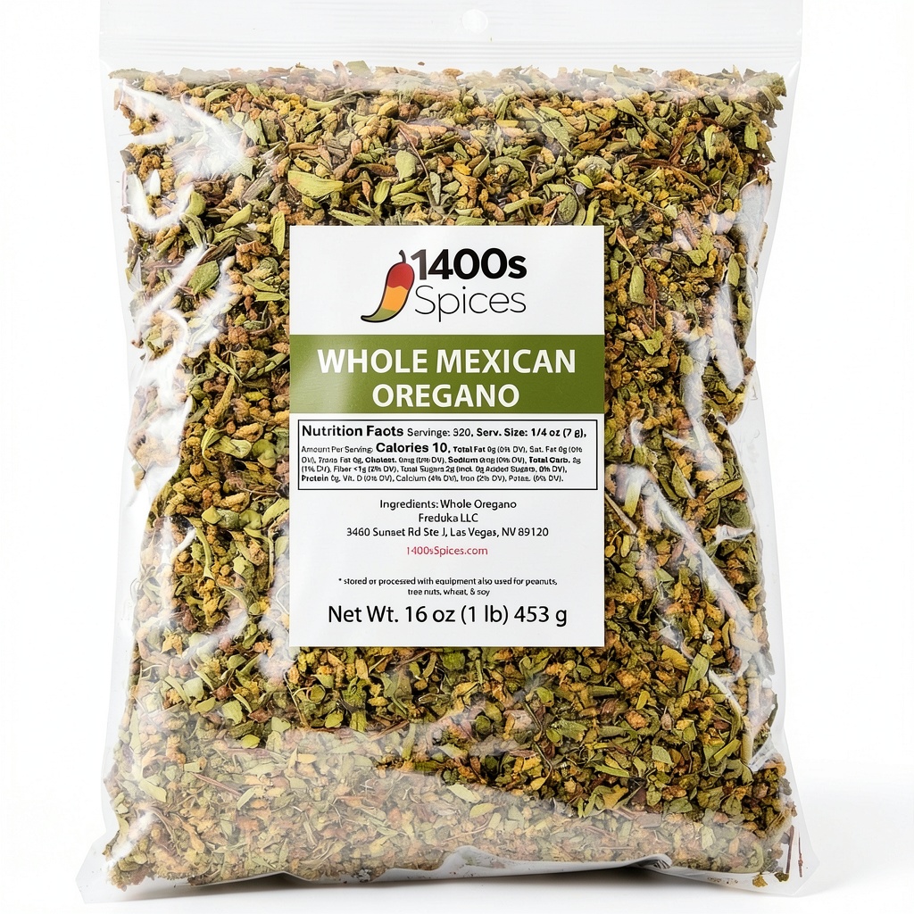 Installing Freduka Mexican Oregano Dried Spice Grocery Gourmet Food on a kitchen countertop