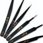 ESD Tweezers RUIWING Alloy Steel Anti‑Static-0