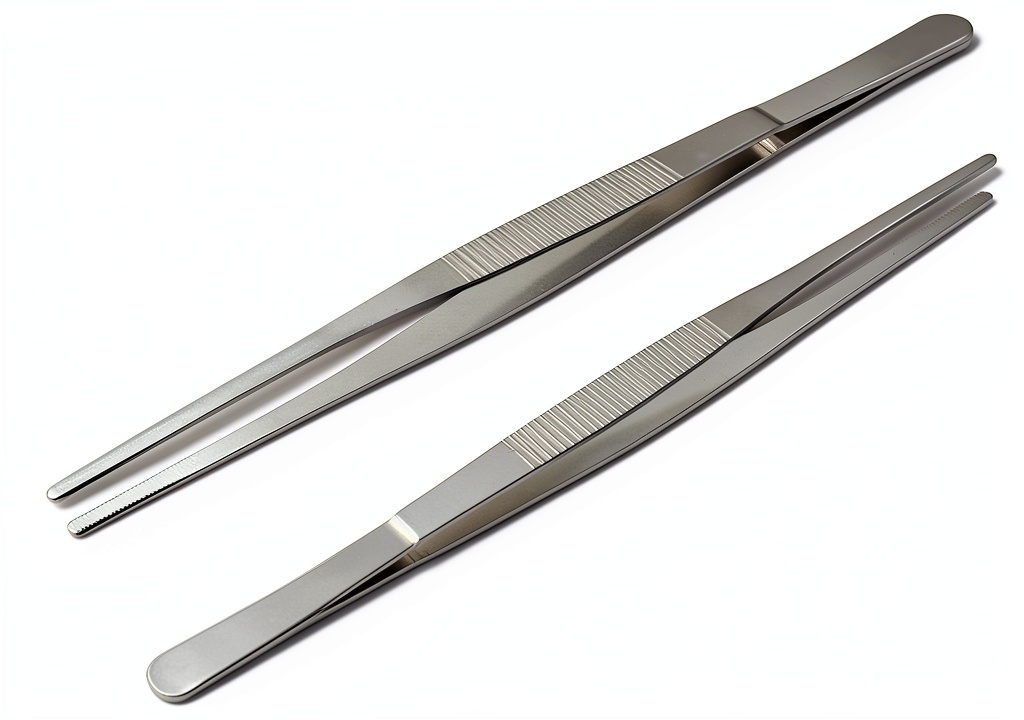 Installing Stainless Steel Tweezers Cionyce Tools Home Improvement on a wooden desk