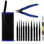Ainiv Anti Static Stainless Steel Tweezer Set 8‑Piece Compact-0