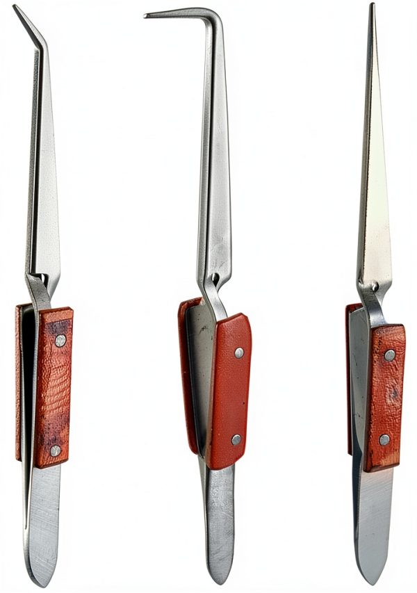 LEGLO Steel Soldering Tweezers - Precision for Electronics Repair-0
