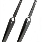 Gtziqa Reverse Tweezers Black Set with Straight and Curved Tips-0