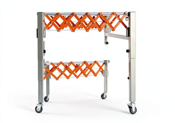 Conveyor Roller Table Adjustable Jongpinth Silver Orange Iron Stand-5