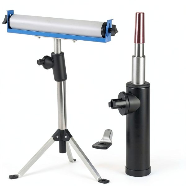 Triangle Roller Stand Novorik 200Lbs Adjustable Height for Woodworking-3