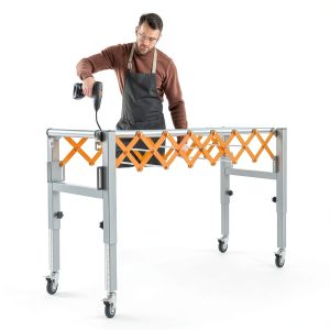 Roller Conveyor DengdongD Table Saw Extension Table with Wheels-0