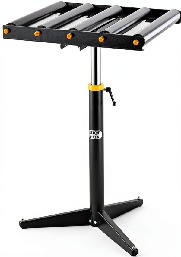 Shop Fox D2274 Heavy-duty 5 Roller Stand 26-44in, 250lb Capacity-0