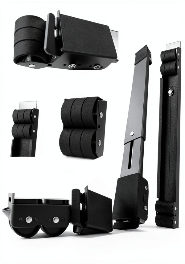 Appliance Rollers Wubaling Mover with 24 Rollers & Brake – Black 300kg-5