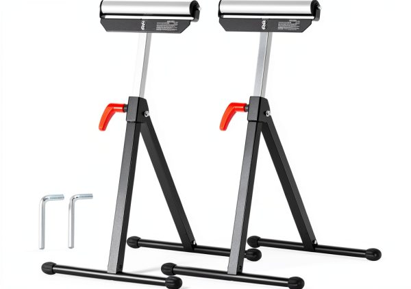 Roller Stand Happybuy 2-Pack, 135 lb, Adjustable 26.8‑42.5″ Height,-8