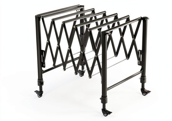 SpeTool Heavy-Duty Conveyor Roller Stand 26.7-42.5" 600lb Capacity-0