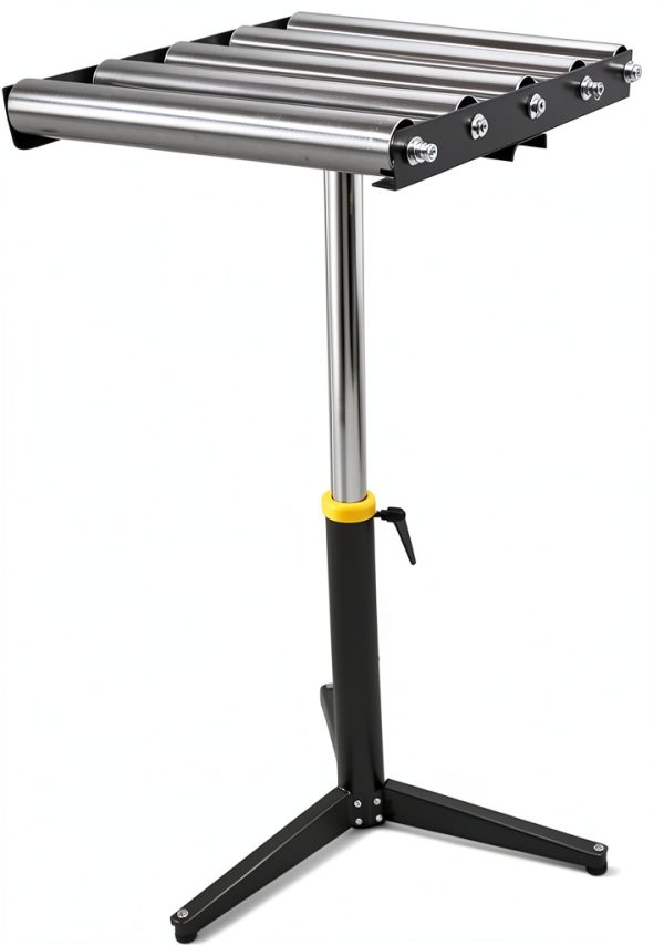 Adjustable Height Conveyor Stand PreAsion 5 Roll 250 lb Capacity-0
