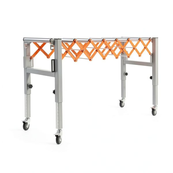 Roller Conveyor DengdongD Table Saw Extension Table with Wheels-5