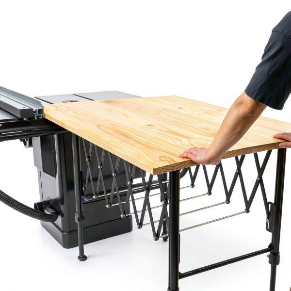 SpeTool Heavy-Duty Conveyor Roller Stand 26.7-42.5" 600lb Capacity-2