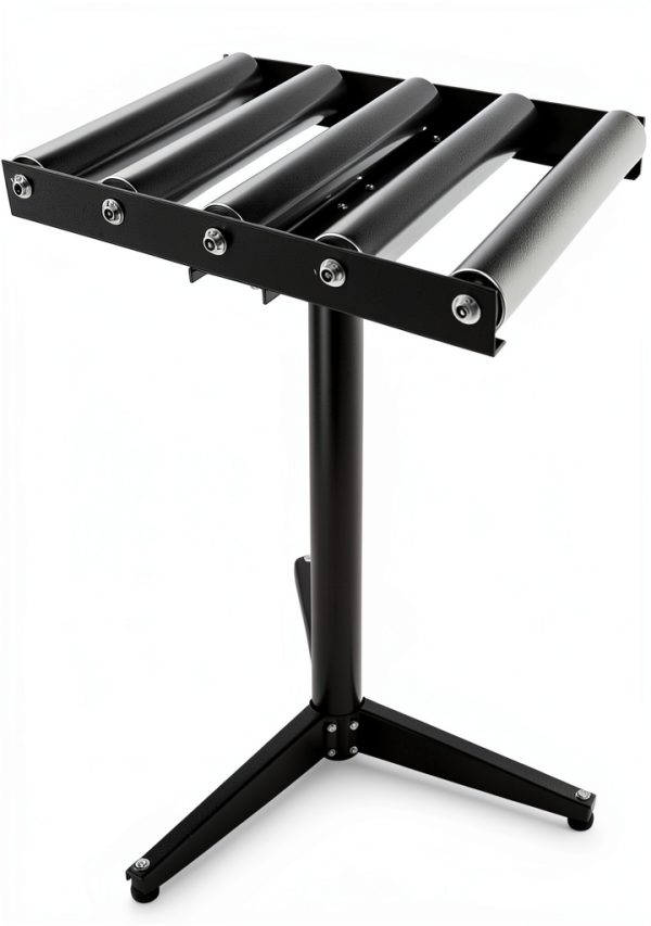 Adjustable Height Conveyor Stand PreAsion 5 Roll 250 lb Capacity-3