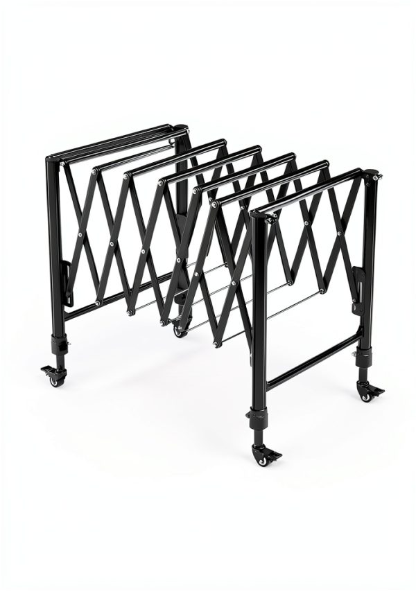SpeTool Heavy-Duty Conveyor Roller Stand 26.7-42.5" 600lb Capacity-4