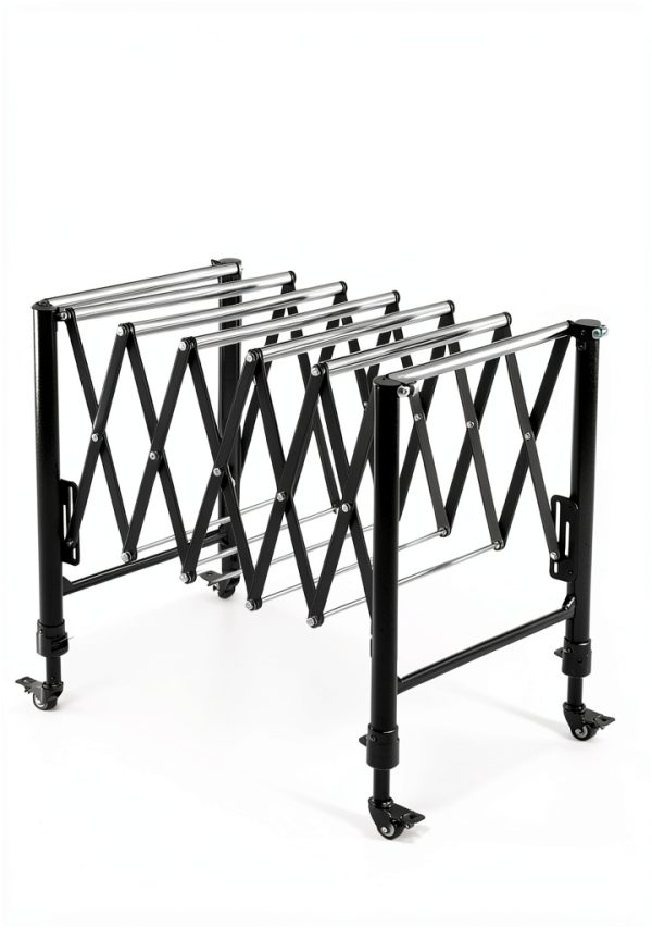 SpeTool Heavy-Duty Conveyor Roller Stand 26.7-42.5" 600lb Capacity-1