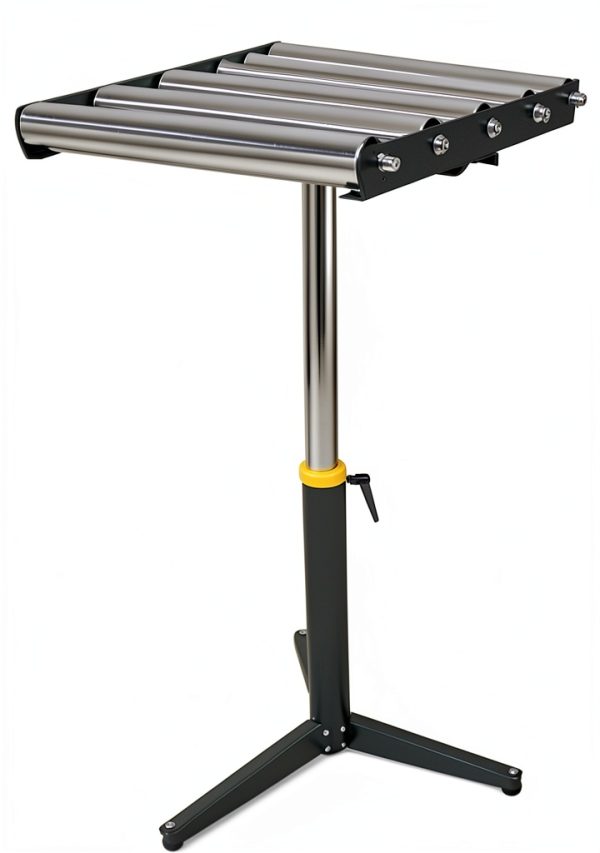 Adjustable Height Conveyor Stand PreAsion 5 Roll 250 lb Capacity-2