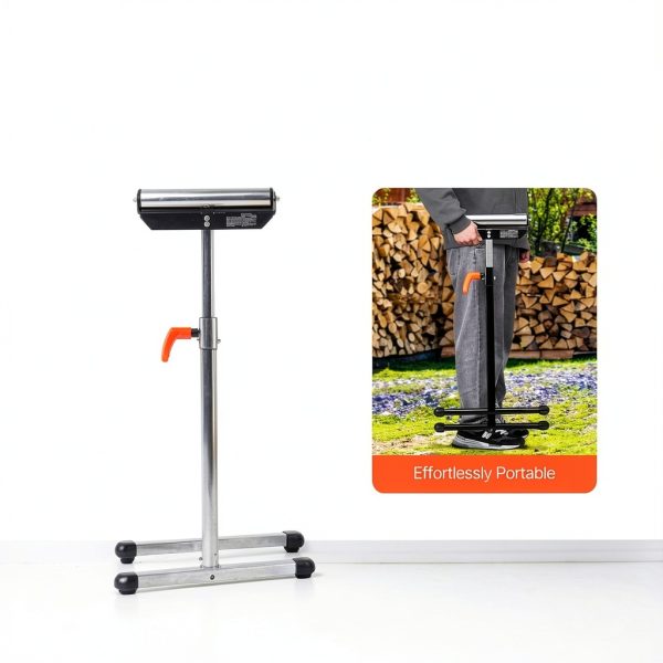 Roller Stand Happybuy 2-Pack, 135 lb, Adjustable 26.8‑42.5″ Height,-4