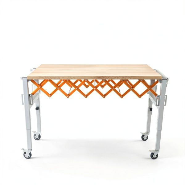Roller Conveyor DengdongD Table Saw Extension Table with Wheels-2